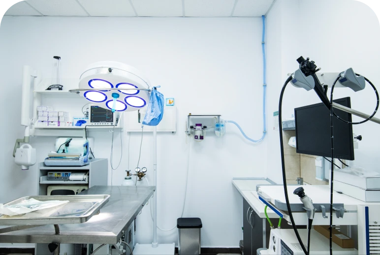 Modern medical examination room